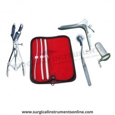Hegar uterine dilator 3 pieces set,3-4, 7-8, 11-12, pinwheel, mathieu, grave large, collin large